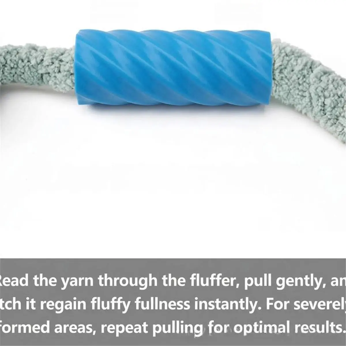 A425FHOT]Chunky Yarn Fluffer Tool for Bulky Chenille Yarn, Reusable Plastic Reviver for Hand Knitting & Crochet