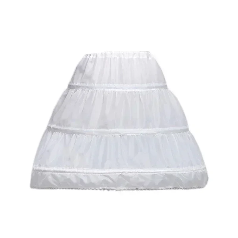 ЮбкаChildren Princess Petticoat Girls Wedding Dress Hoop Skirts Accessories Drawstring Adjustable Waist Lining