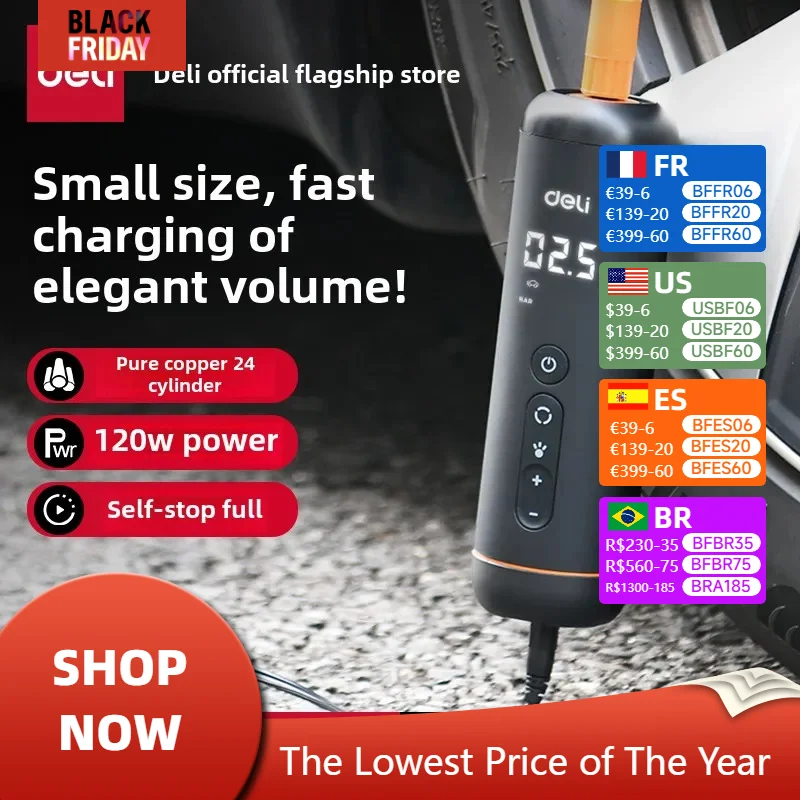 

Car Air Pump Mini Multifunctional High Power Portable Compact Electric High Pressure Car. Car Highway.