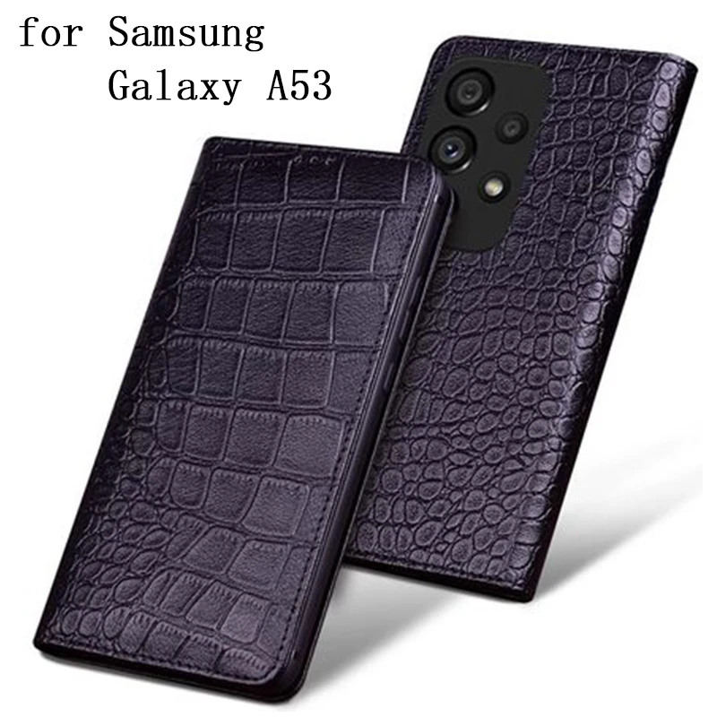 

New Arrival Genuine Leather Case for Samsung Galaxy A53 5G Phone Cover for Samsung Galaxy a53 funda skin Magnetic Flip Skin Bag