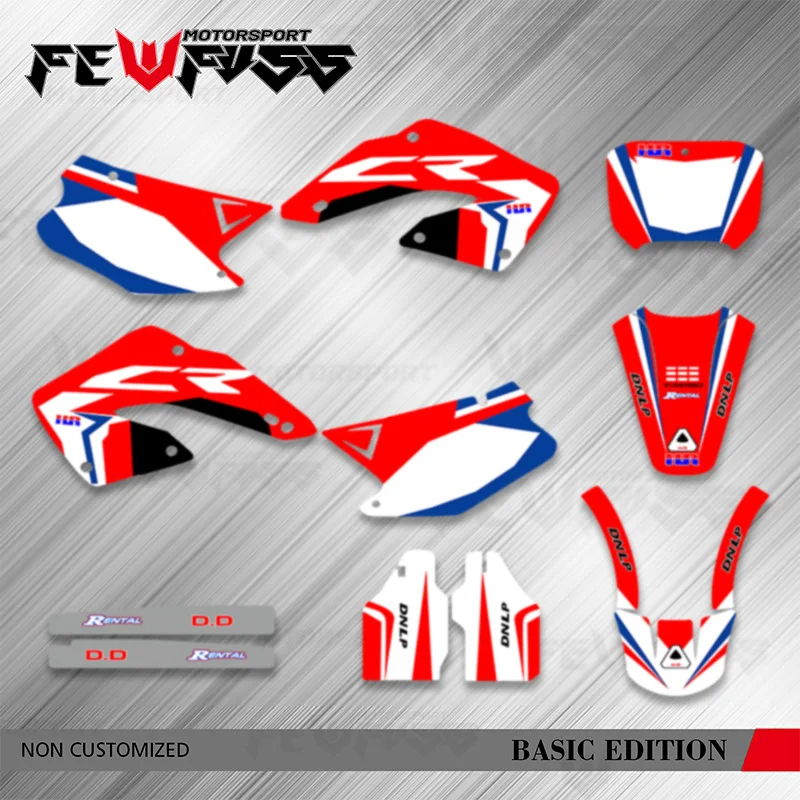 

Fewfuss for CR125 CR250 CR 125 CR 250 2000 2001 Motorcycle Backgrounds Decal Stickers Kits Number Name Custom