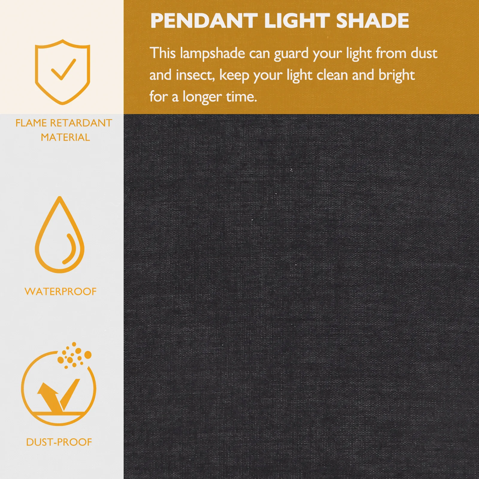 

Drum Shape Fabric Lamp Shade Softens Light Dust Insect Resistant Decorative Lamp Cover For Bedroom Living Room Kitchen