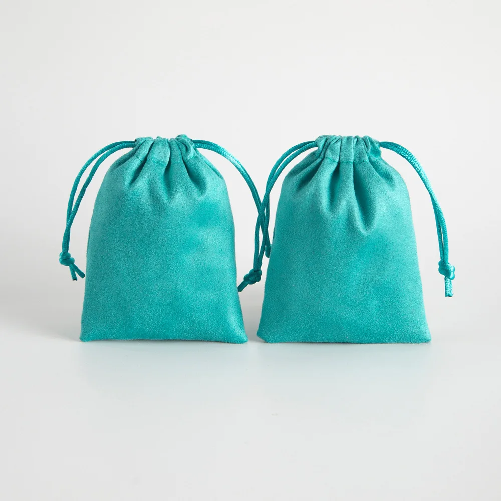 Purple Velvet Jewelry Bags 10-Pack, Drawstring Gift Pouch