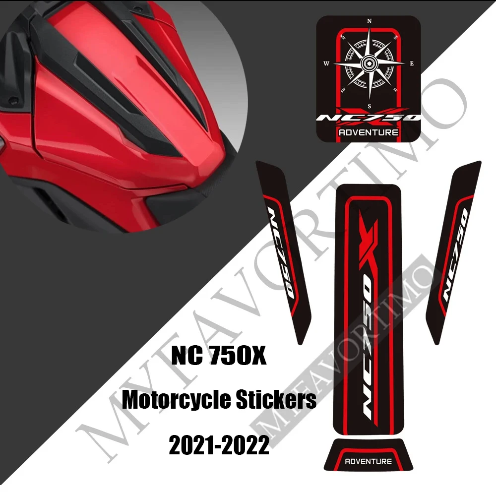 

NC750X Motorcycle Sticker Fuel Tank Pad NC 750X Tank Sticker Full Set Of Body Decals Anti Scratch For Honda NC750X 2021-2022