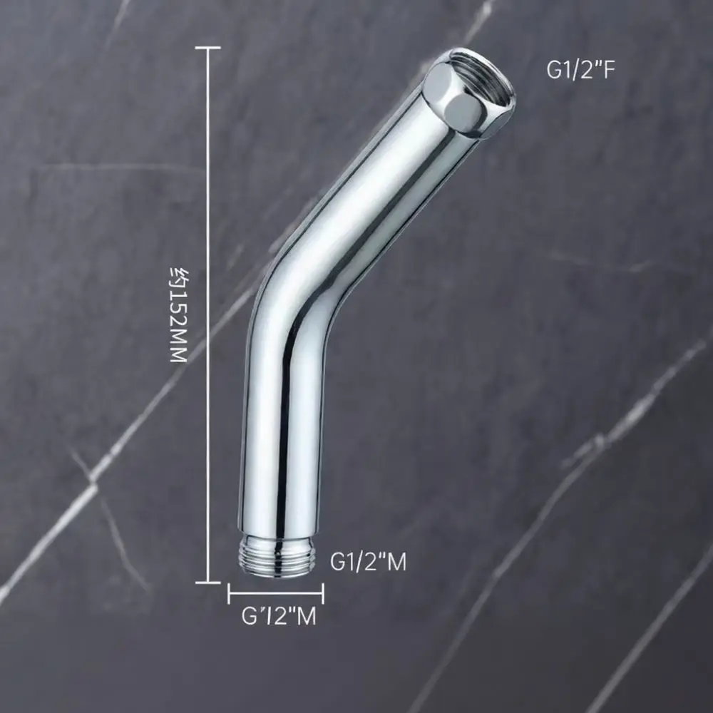 Shower Angle Adapter 135 Degree Adjustable Brass Joint Connector Bathroom Pipe Fitting Handheld Sprayer Head Replacement