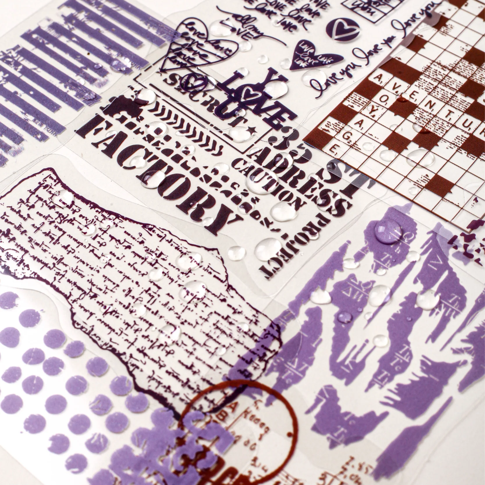 10 Stück englische numerische Handschriftspuren Aufkleber kreative Junk Journal DIY Scrapbooking Schulbedarf Collage Briefpapier
