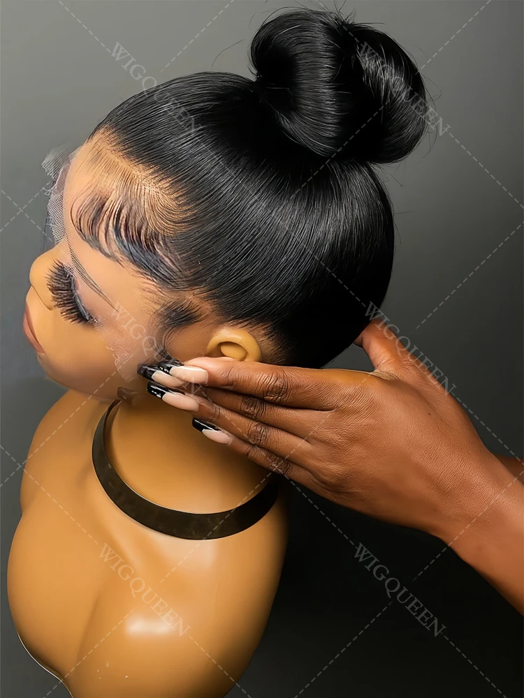 

Скрытый шнурок 360 Ультратонкий невидимый настоящий полный парик фронта шнурка Человеческие волосы 13x4 5x5 Длинный шелковистый прямой парик шнурка Плотно прилегающий