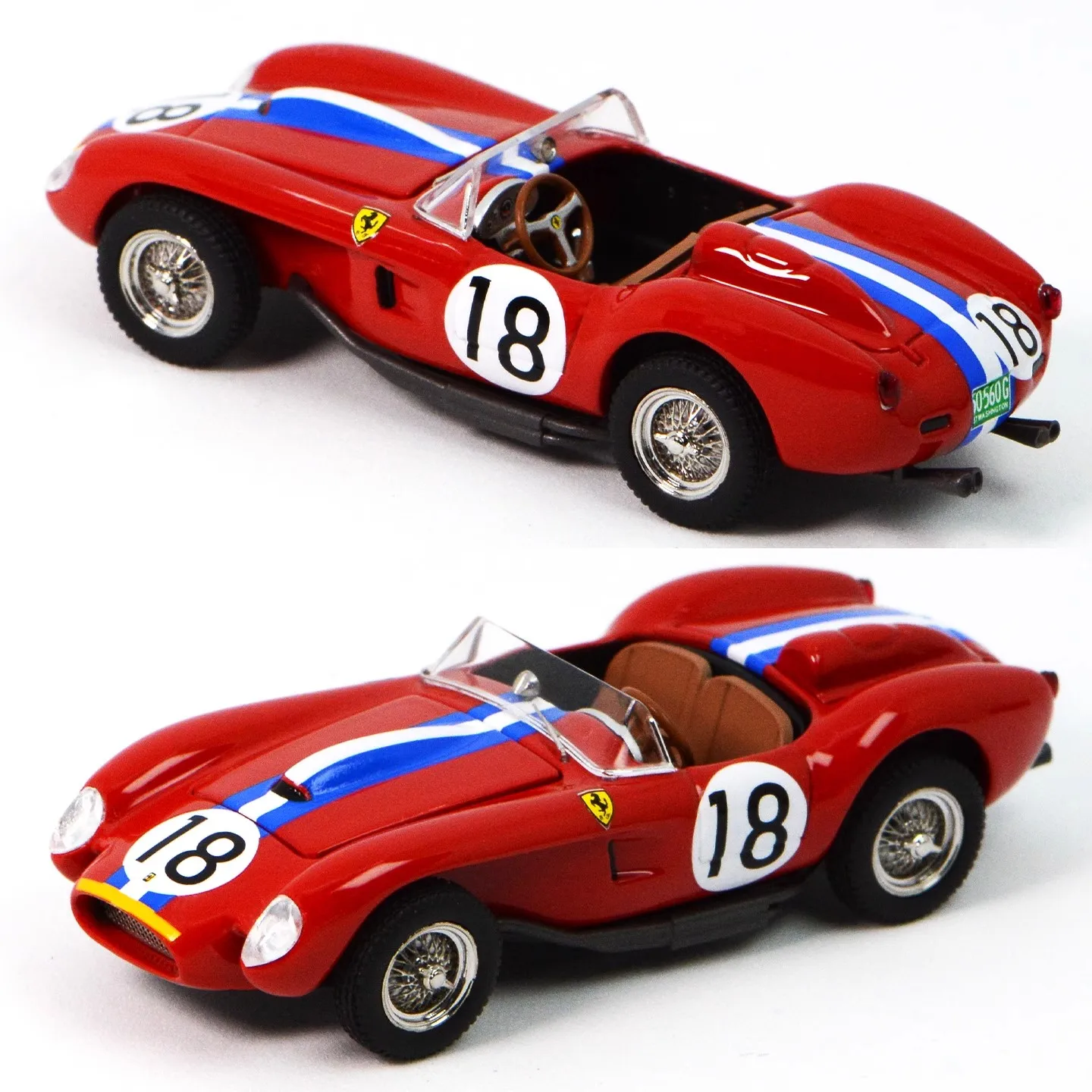 [พรีเซล] รถโมเดลโลหะผสม GFCC 1:64 250TR 250GT สีแดงแคลิฟอร์เนีย ฝากระโปรงเปิดได้