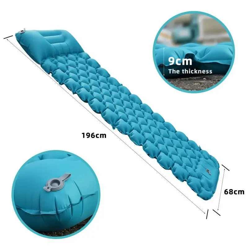 

Inflatable Mattress Outdoor Lightweight Camping Moisture-proof Travel Car Nap Camping Ultra-light Swimming Pool Inflatable Mat
