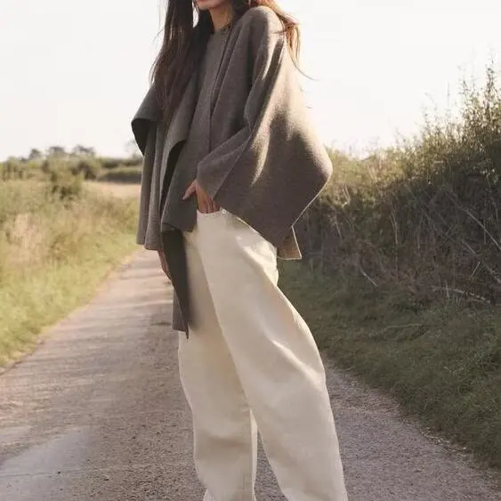 جديد الخريف الشتاء المرأة ort معطف Jaet جولة Ne Long Sve ZR Sle ألياف البوليستر الشارع Sle ملابس خارجية دافئة #2