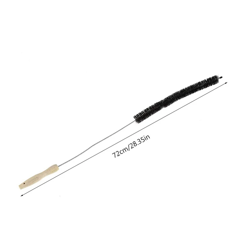 2X Pengering Ventilasi Pembersih Pengering Sikat Serat Ventilasi Perangkap Pembersih Panjang Fleksibel Kulkas Coil Brush-B61B