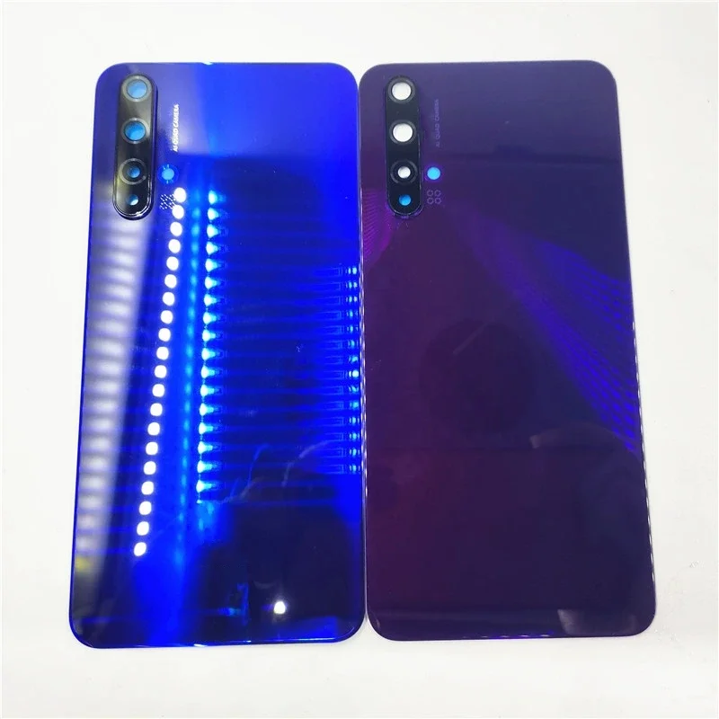 Back Glass Housing Cover For Huawei Nova 5T Battery Back Cover Panel Rear Door Case With Camera Lens Adhesive Replace