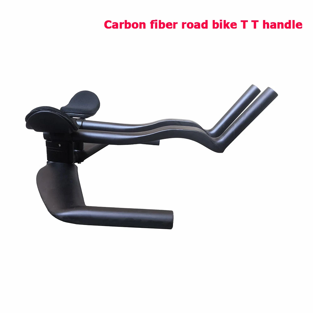 

Road Bicycle Carbon Fiber Bicycle Rest TT Handlebar Clip on Aero Bars Handlebar Extension Triathlon Aerobars Bikes Cycling Parts