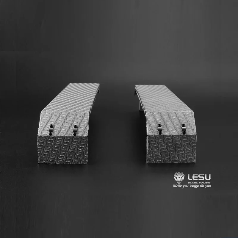Peças de modelo rc lesu placas de lama traseiras de metal para 1/14 tamiya rc caminhão tratores modelo de carro th02291 acessórios rc