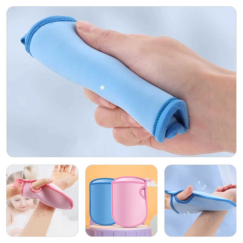 

4Pcs Shower Mitts Pva Exfoliating Gloves Lightweight Bath Gloves Body Scrubber for Skin Cleaning Washcloths Shower Mitt