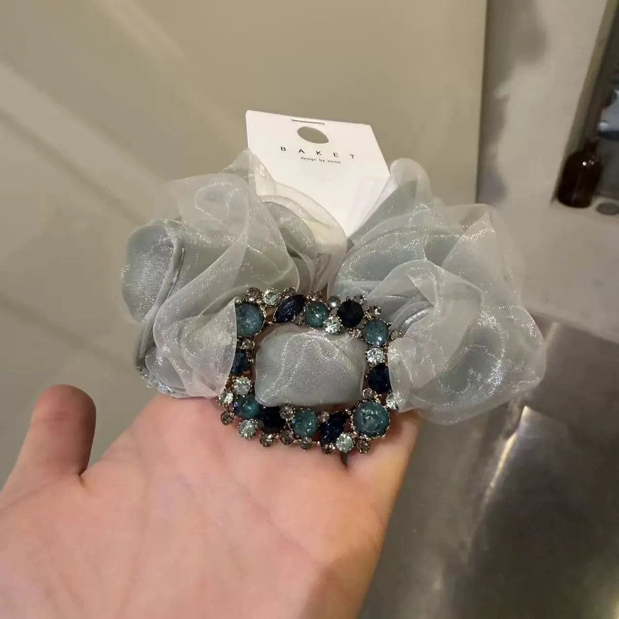 Elastiques-a-cheveux-carres-en-strass-pour-femmes-sensation-haut-de-gamme-accessoires-capillaires-elastiques-par-baket