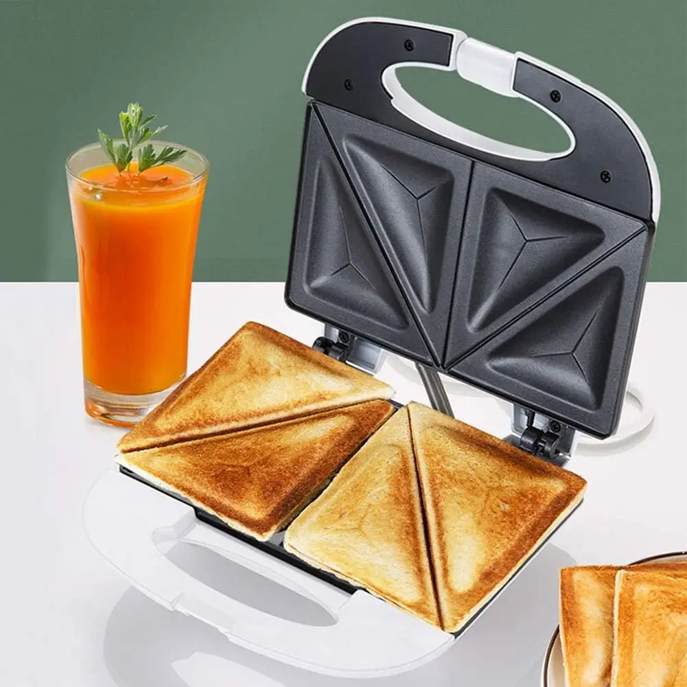Mini máquina de desayuno, sandwichera toastie, horno multifuncional para hornear pan y pasteles, sandwichera toastie