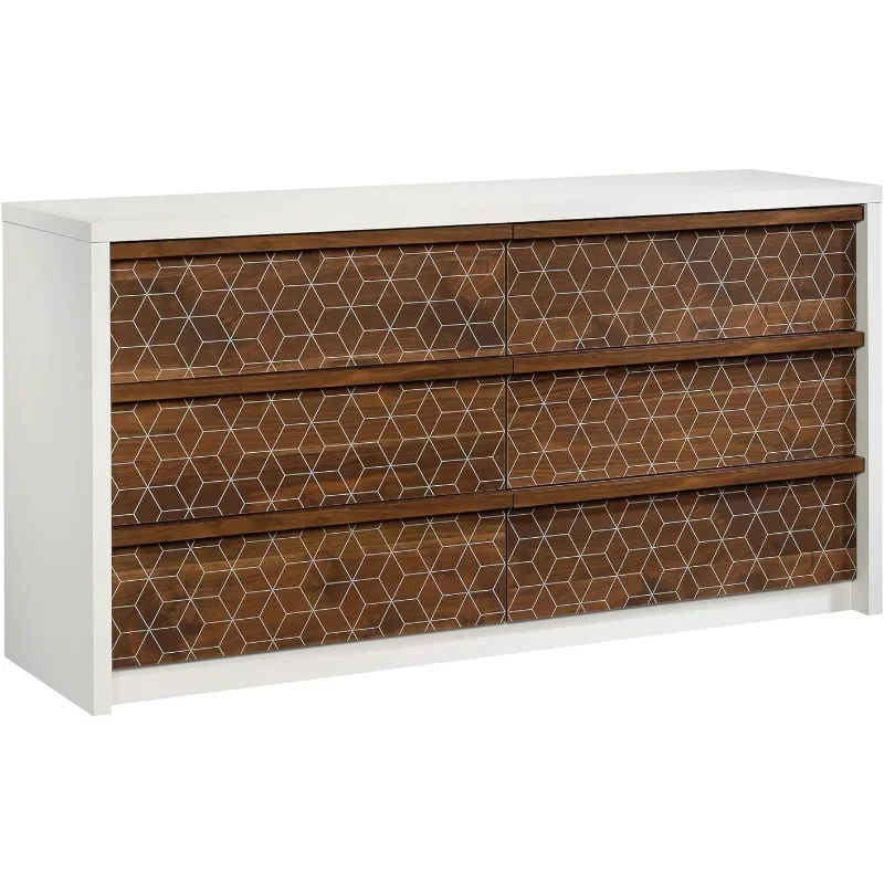 

Sauder Harvey Park Dresser, L: 60.71" x W: 17.48" x H: 31.06", Soft White finish