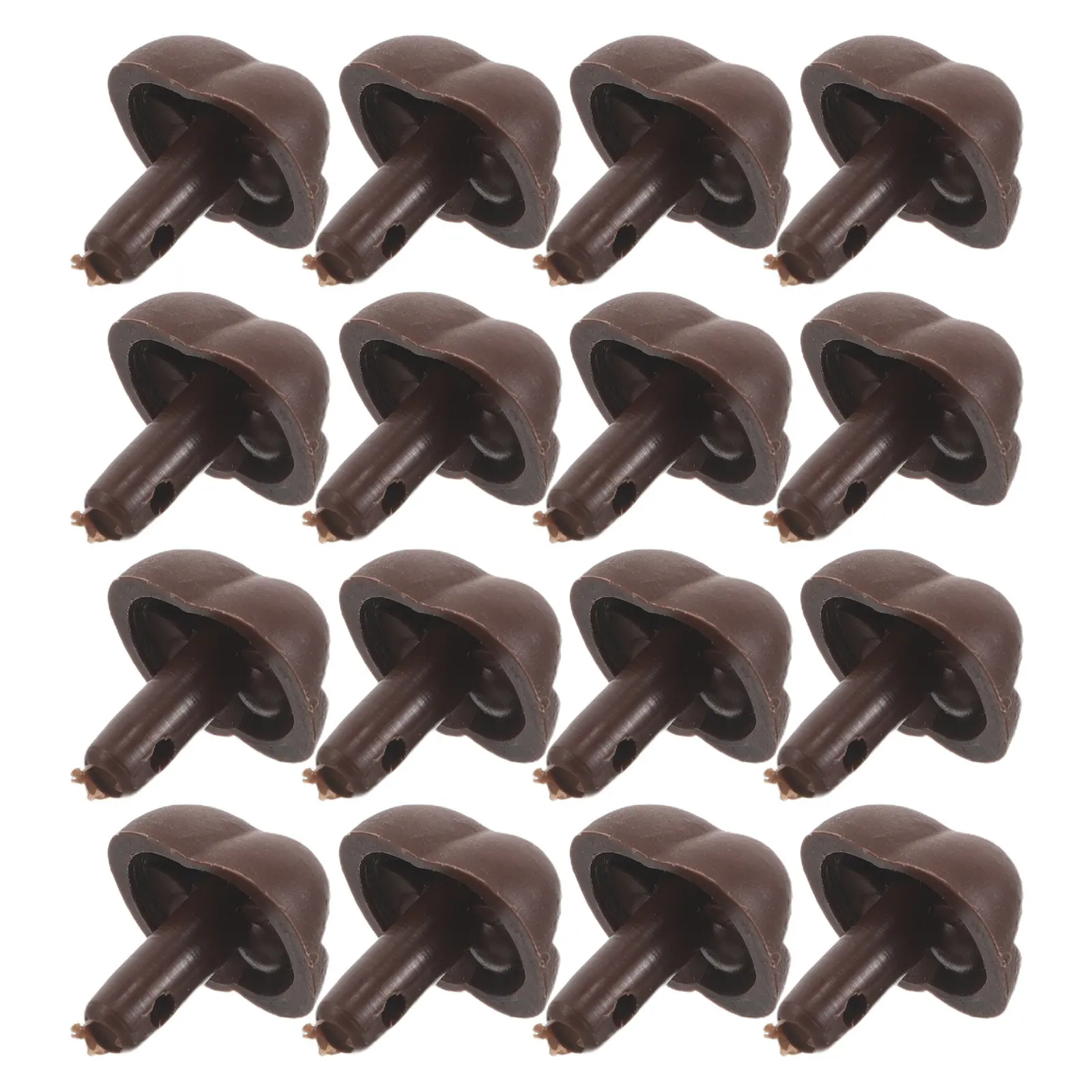 

100Pcs Safety Noses Cartoon Style Soft Cotton Animal Nose for Stuffed Animal Repair Crochet Making Supplies Dog Craft Nose Black