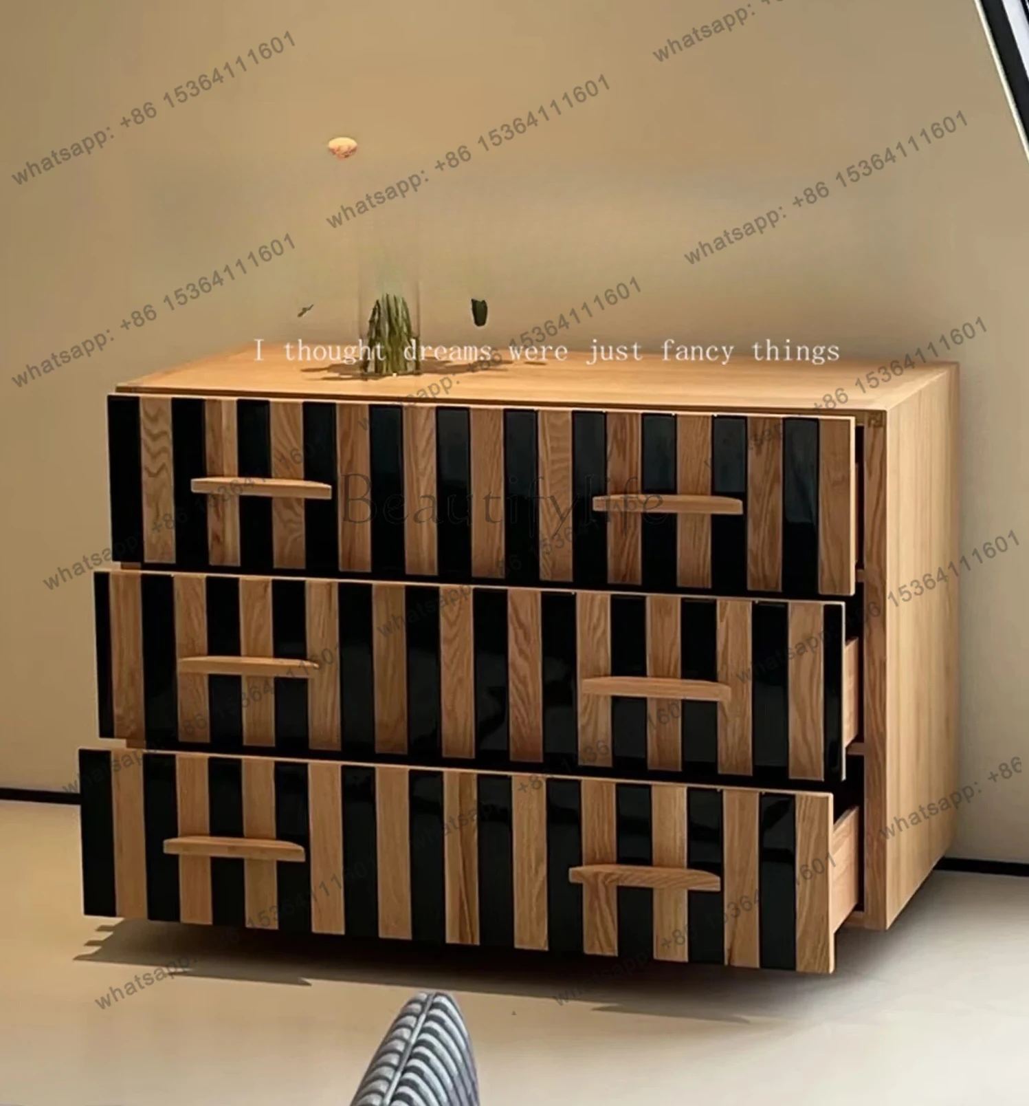 

Medieval solid wood vertical cabinet household bedroom storage French retro wall decorative cabinet high sense