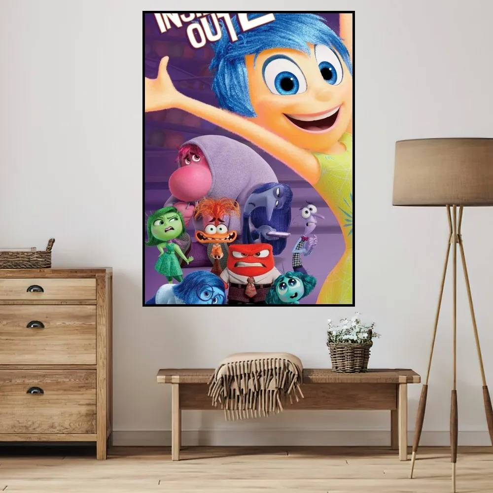 MINISO Disney Cartoon Inside Out 2 P Poster Home Prints Wall Decoration Living Room Painting Bedroom Office