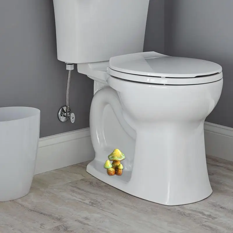 Toilet Bolt Covers Decorative Mushroom 2pcs Mushroom Figurines Decor Mushroom Figurines Decor Cute Mushroom Covers Toilet