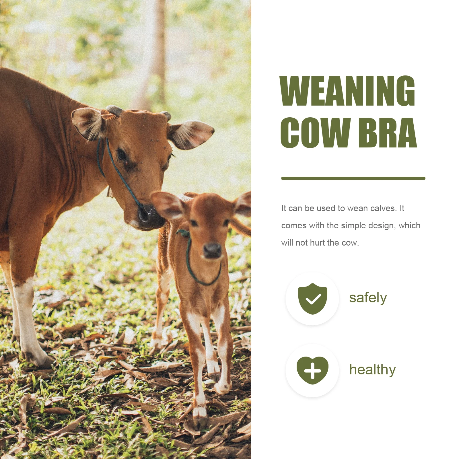 

Cow Breast Cover Cattle Weaner Hood ABS Durable Lightweight Farm Accessory Livestock Equipment Breastfeeding Tools Pet Supplies