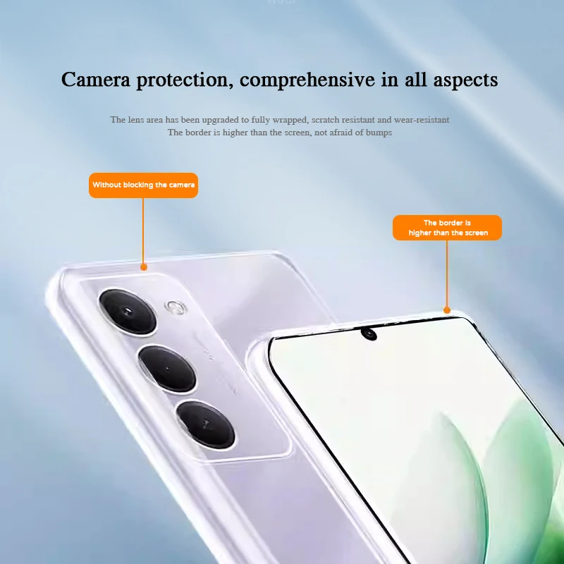Fundas de silicona transparente suave para teléfono móvil Redmi 15 Redmi15 4G 5G Ultra delgada 360 carcasa protectora completa transparente de TPU
