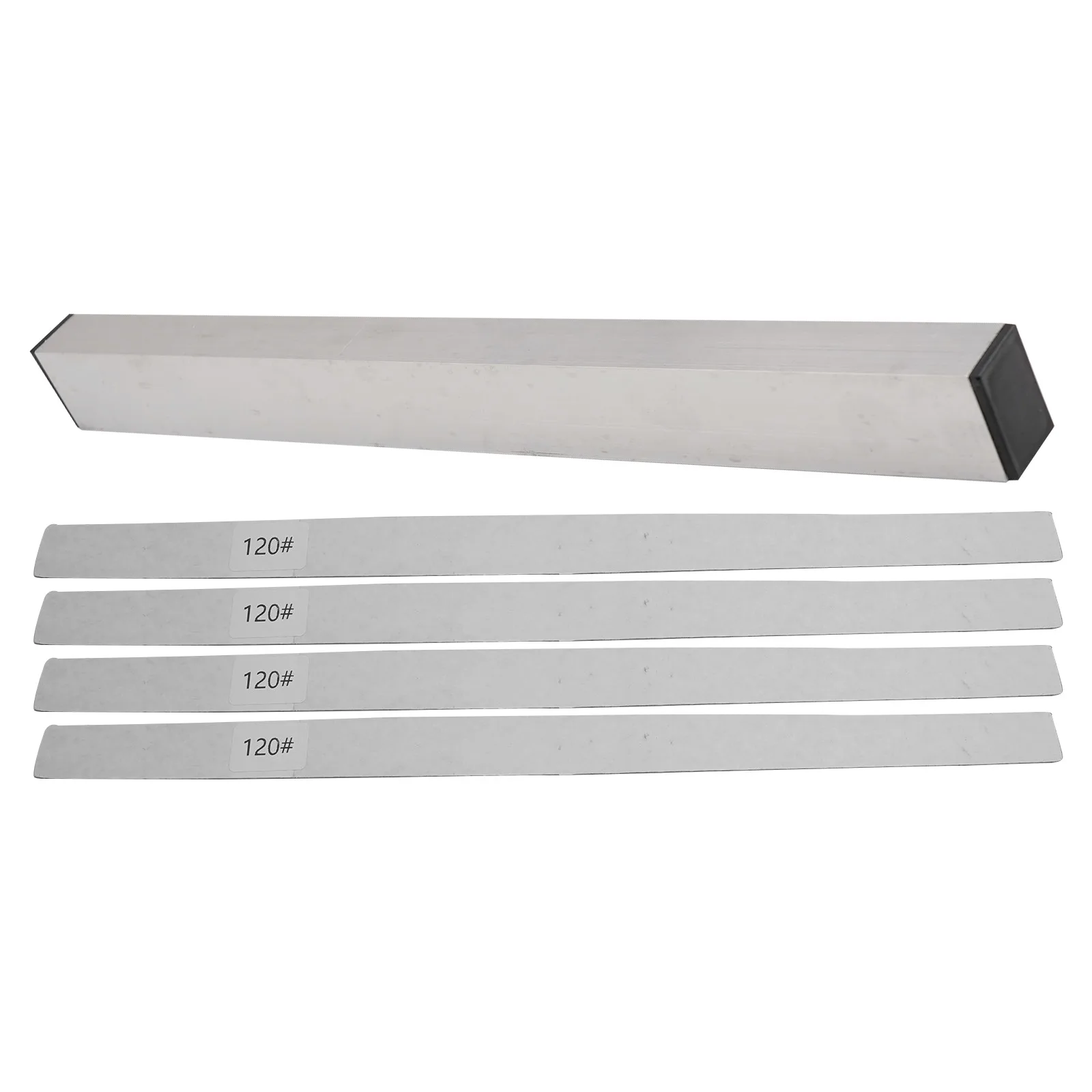 1PC Gitarre Hals Fret Strahl Nivellierung Bar Mit 6PCS Schleifpapier Aluminium Professionelle Gitarrenbauer Werkzeug 40,8x3,2x2,5 cm Gitarre Zubehör