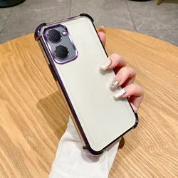 For Vivo Y03 Case vivo Y18 Phone Case vivo Y28S Cover VIVO Y18i Y03T Y18e Four Corners Thickening Shookproof Plating back cover
