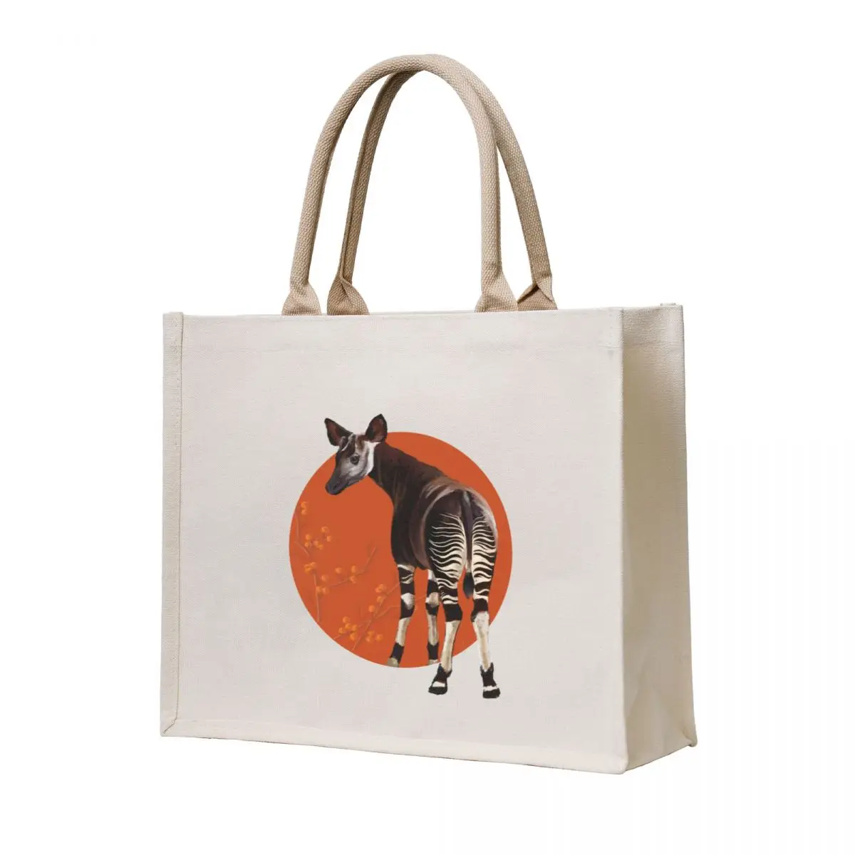 

Okapi Tote Bag shopping bag foldable reusable bag Canvas stote