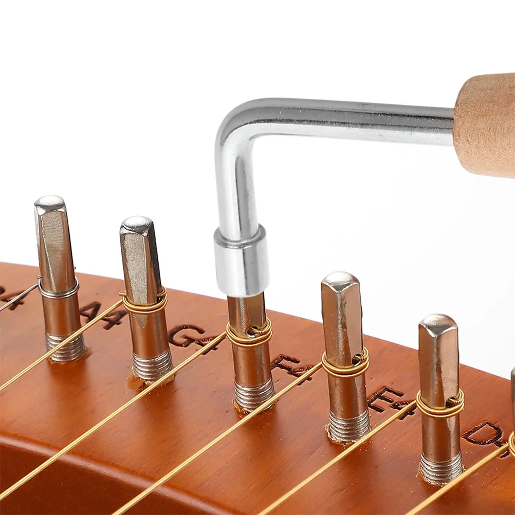 

6 Pcs String Tuning Wrench Harp Tool Lyre Metal Adjust Adjustment Solid Tone