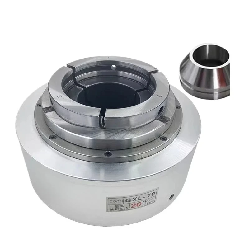 Pneumatic rotary chuck laser pipe cutting machine pneumatic chuck window hollow  assembly welding