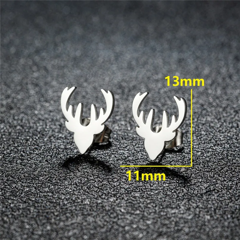 Bohemia Tropical Plant Coconut Palm Ear Studs for Women Punk Unicorn Scissors Triangle Ear Cartilage Earrings Silver Color 2024