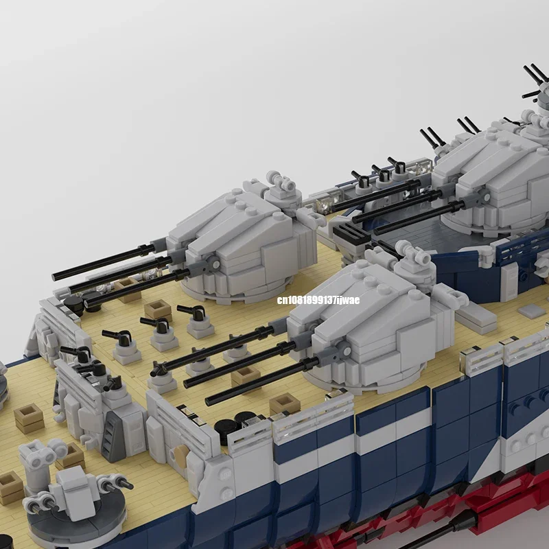10803 peças ww2 militar moc1:200 escala richelieu modelo de navio de guerra francês diy idéias criativas navio de guerra de alta tecnologia brinquedo infantil quebra-cabeça presente