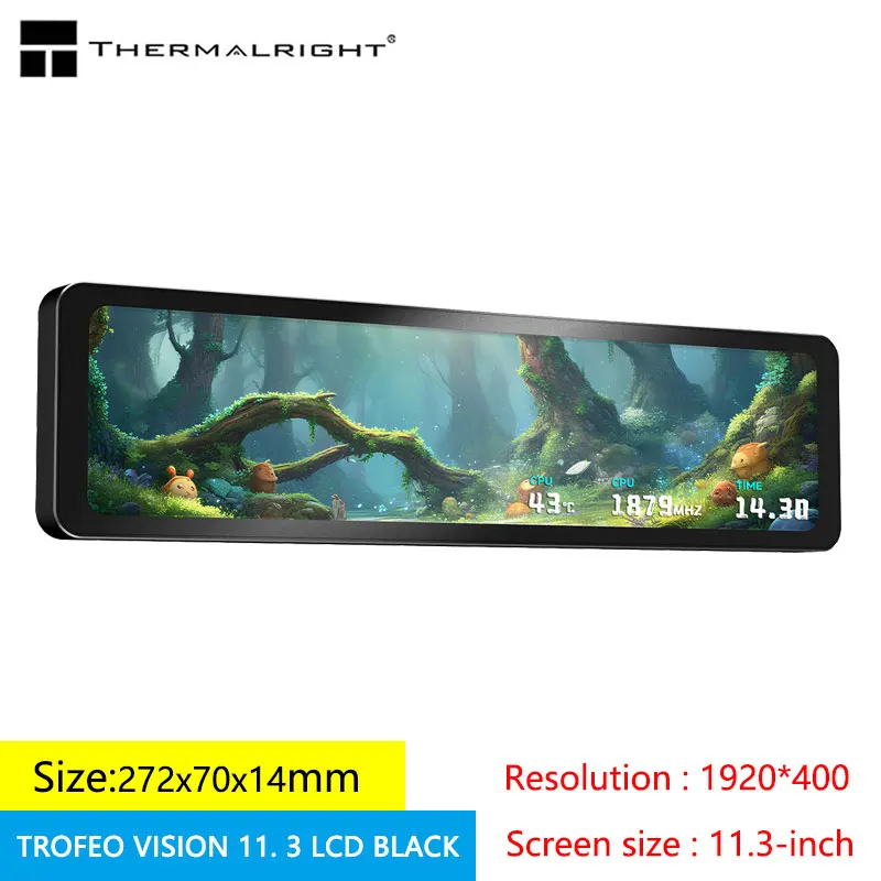 

Thermalright TROFEO VISION 11.3-inch LCD IPS LCD Display screen,/magnetic/1920*400 resolution/USB Type-C port