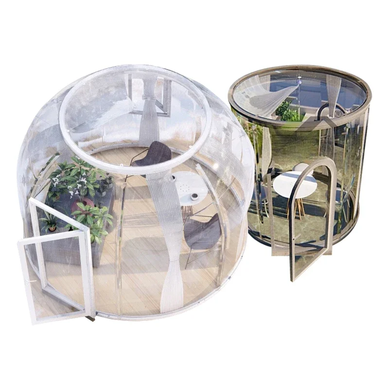 

Luxury Modern Elliptical Transparent Insulated Bubble Tent Waterproof Sphere Dome House for Glamping