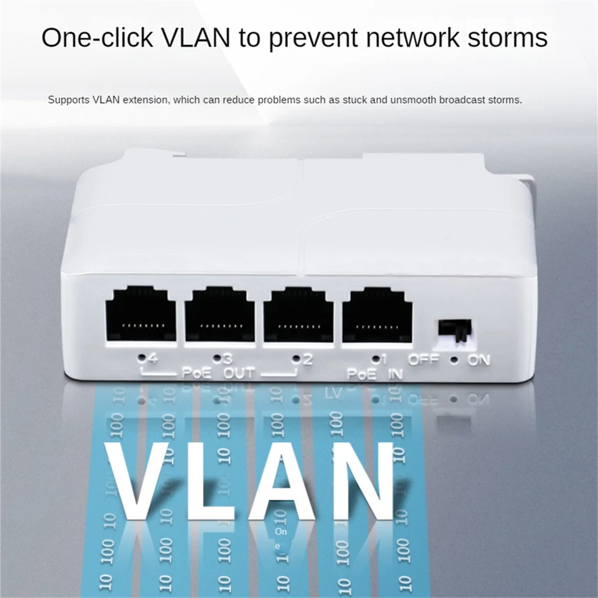 1 to 3 Port PoE Extender 100/1000M Poe Repeater IEEE802.3Af for IP Transmission Extender for POE Switch NVR IP Camera