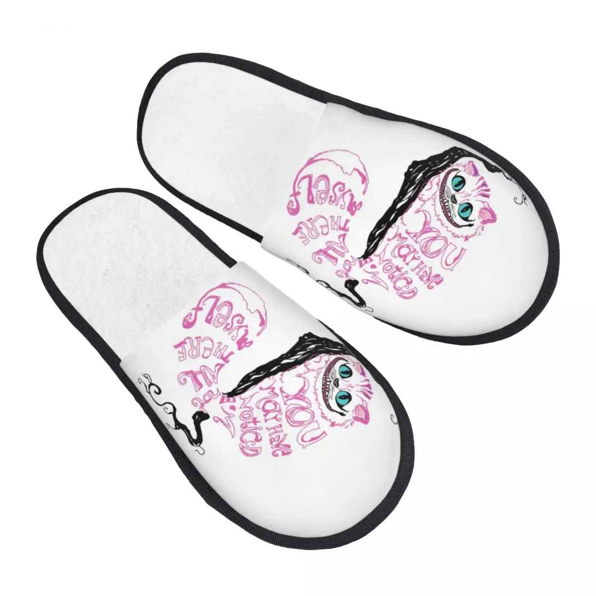 

Женские домашние тапочки с принтом «Чеширский кот», уютные теплые пушистые тапочки из пены с эффектом памяти, домашняя уличная обувь