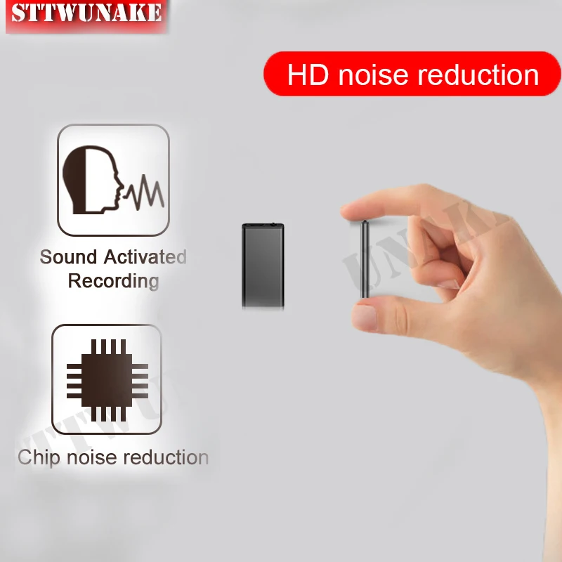 STTWUNAKE voice recorder mini activated recording dictaphone micro audio sound digital flash drive record Home security