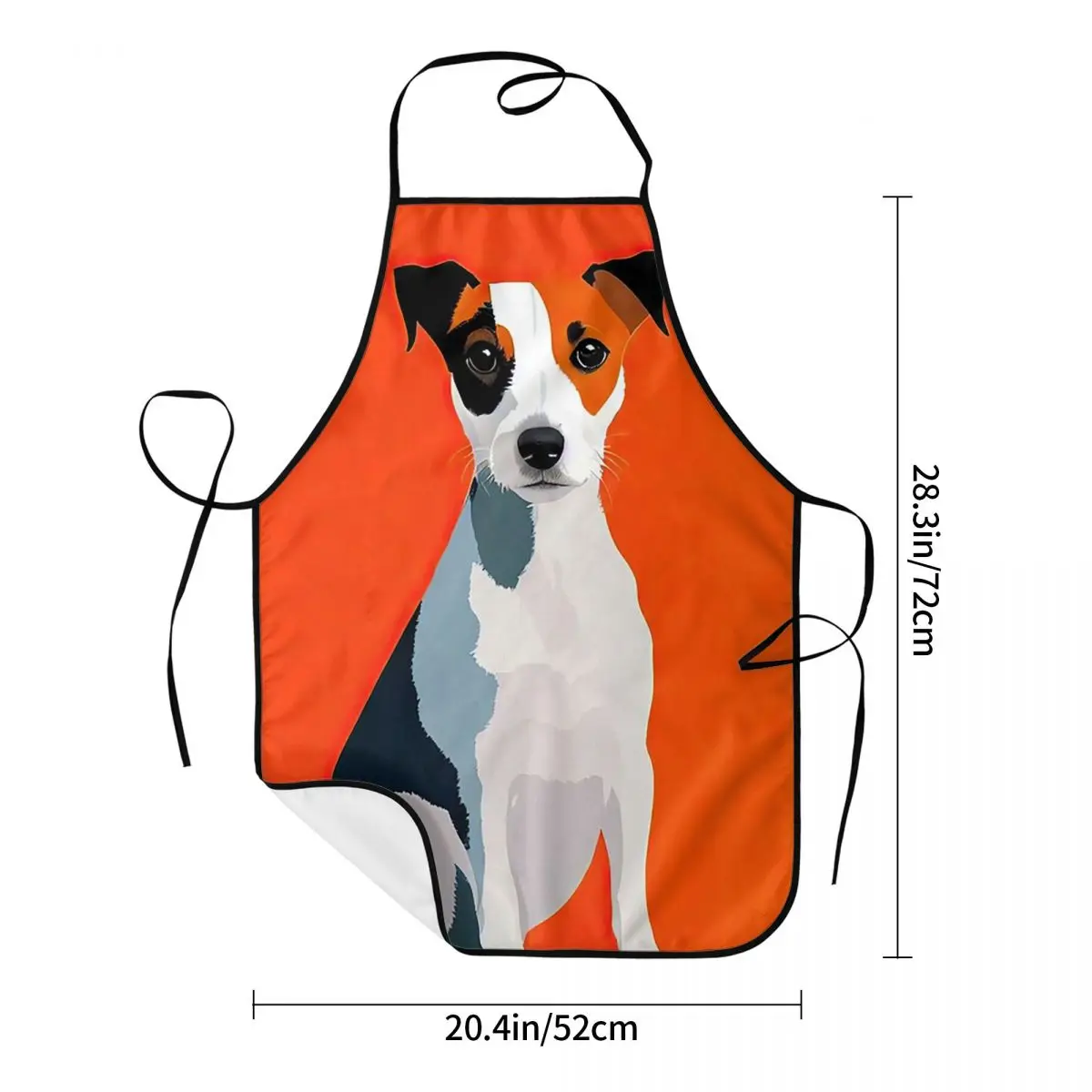 Super Stylish Pop Art Jack Russell Terrier Dog Apron Chef Cooking Tablier Bib Kitchen Cleaning Pinafore for Women Men Gardening