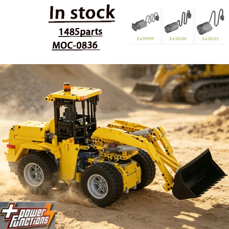 MOC-0836 City Building Transportation SwingLoader Building Block Model • 1485 Parts Boy Child Birthday Building Block Toy Gift