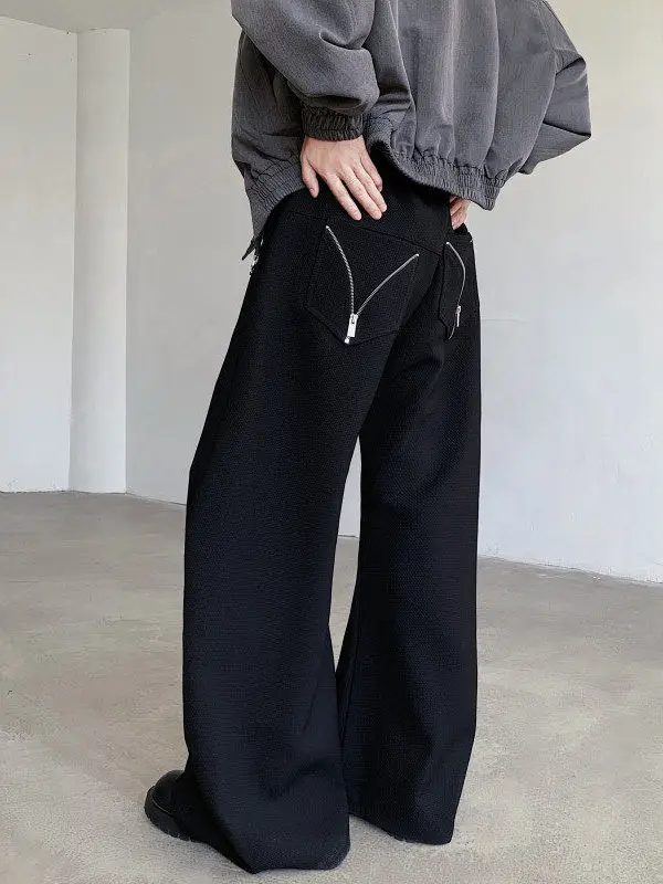 

Брюки TANGZ STUDIO в американском стиле, широкие, повседневные, унисекс, свободные, прямые, с высокой талией, удлиненные, для отдыха