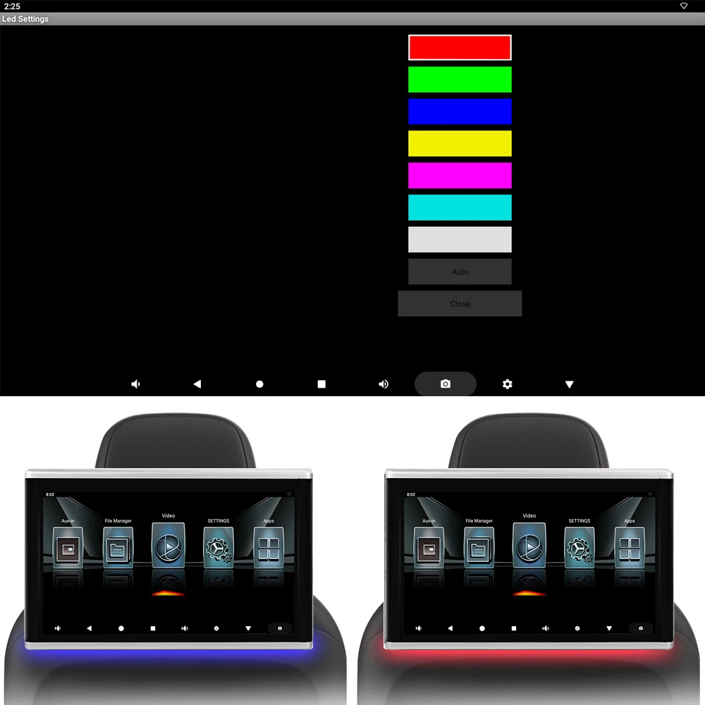 10.1" New Headrest Car  IPS Play Monitor Android 11 Touch Screen TV  Monitor 1080P For All Car Universal