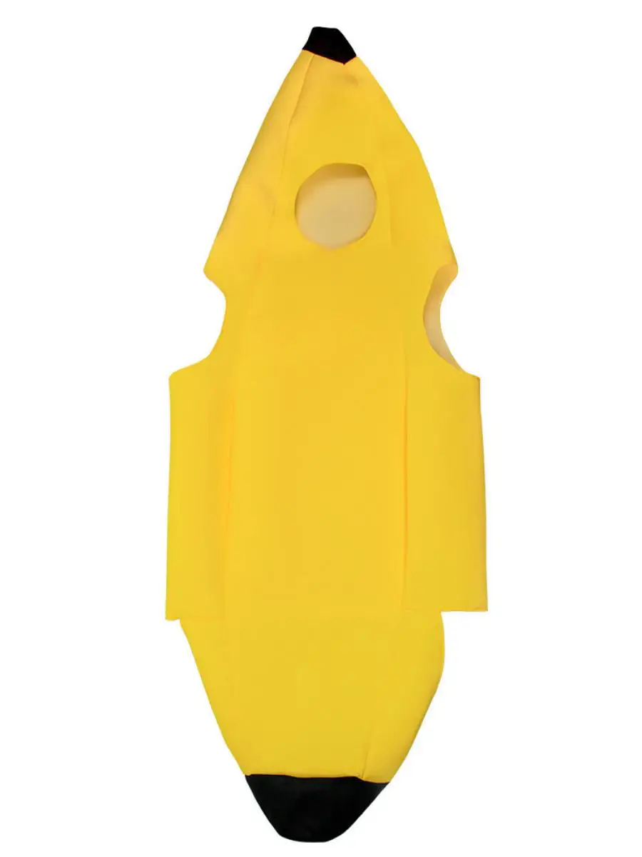 새로운 성인용 바나나 슈퍼히어로 할로윈 재미있는 과일 코스튬 코스프레 애니메이션 인형 의상 공연복 폴리에스터 소재