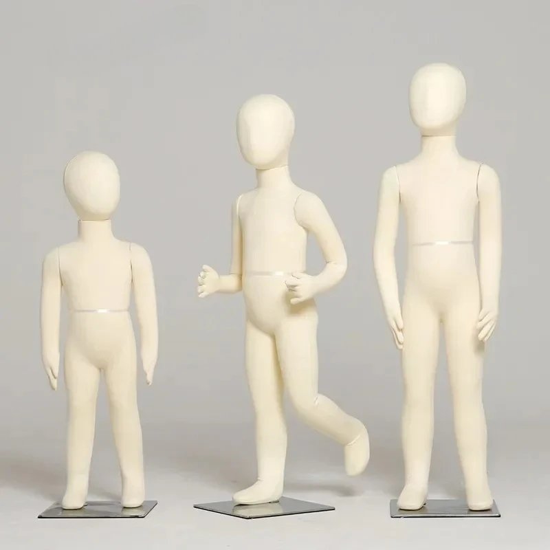 Children's Mannequin Children's Clothing Store soft Children Sitting Model Doll Clothing Props Female Window Display Stand