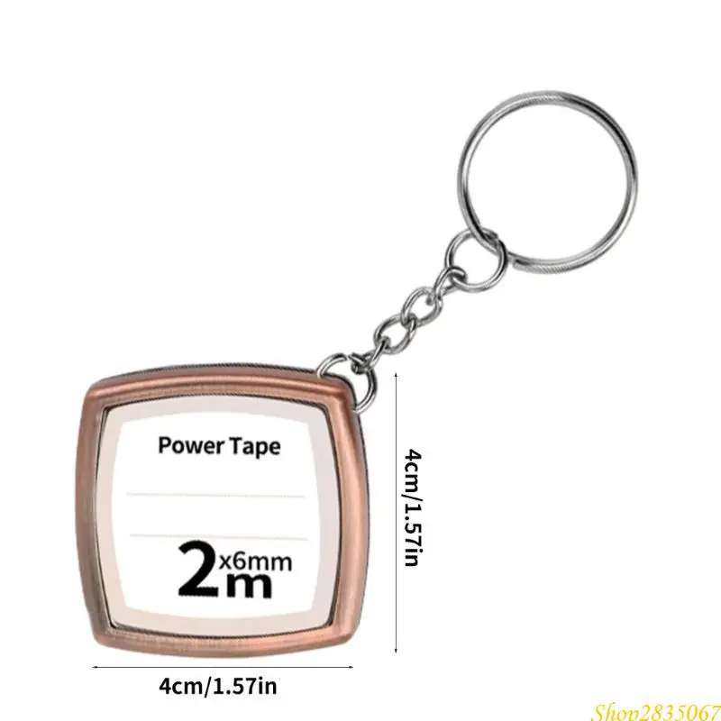 Đo băng Keychain Mini có thể thu vào Công cụ thước kẻ nhỏ có khả năng phù hợp cho các kiến trúc sư nhà thầu có sở thích 831F