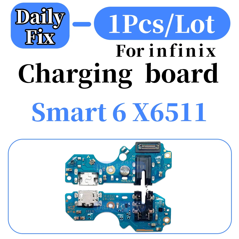 Suitable for Infinix Smart 6 X6511 Phone Bottom Charging Board USB Port Replacement Repair