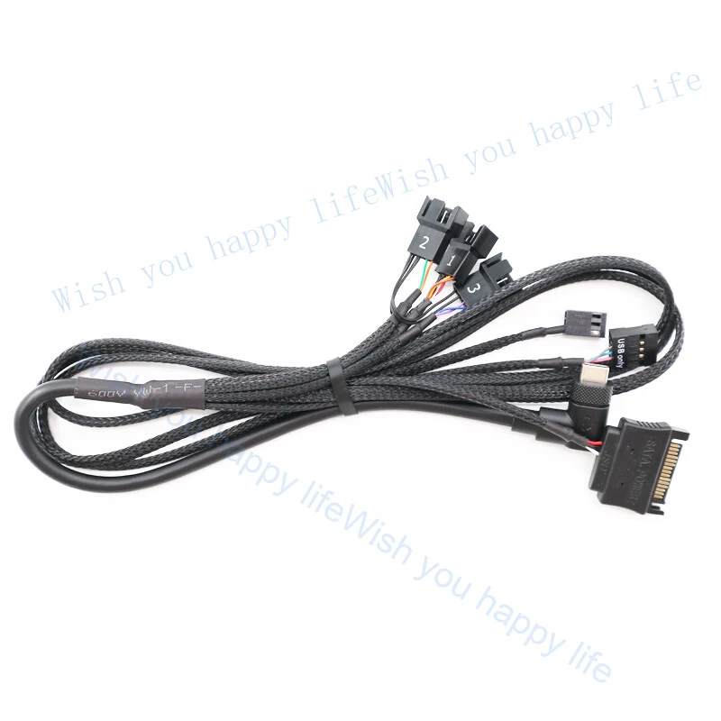 

v+ Liquid CPU Cooler Fan Harness USB-C for Corsair iCUE H100i H115i H150i Elite