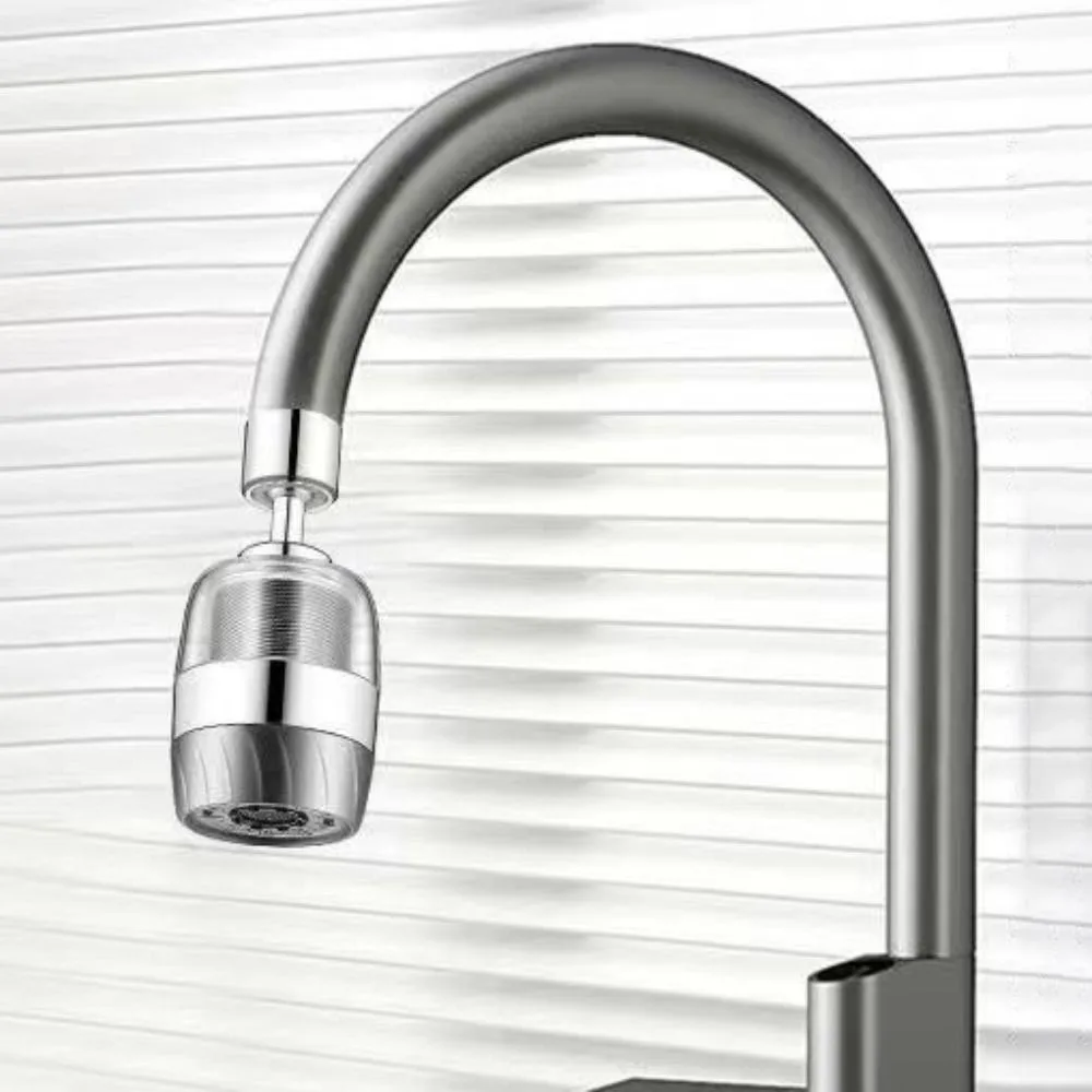 

3 Modes Kitchen Faucet Extender Stainless Steel Filter Rotatable Faucet Aerator Splash-proof Removable Faucet Splash Filter